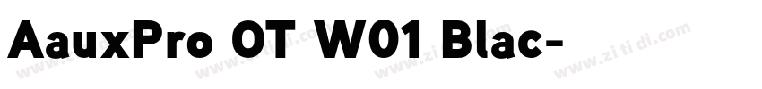 AauxPro OT W01 Blac字体转换 AauxPro OT W01 Blac字体转换